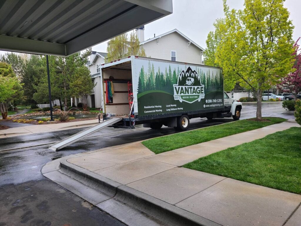 Vantage truck on move day